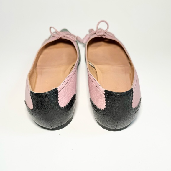 Hermès Tri-Color Pink, Green and Black Tassel Bow flats Sz 40 - Picture 7 of 13